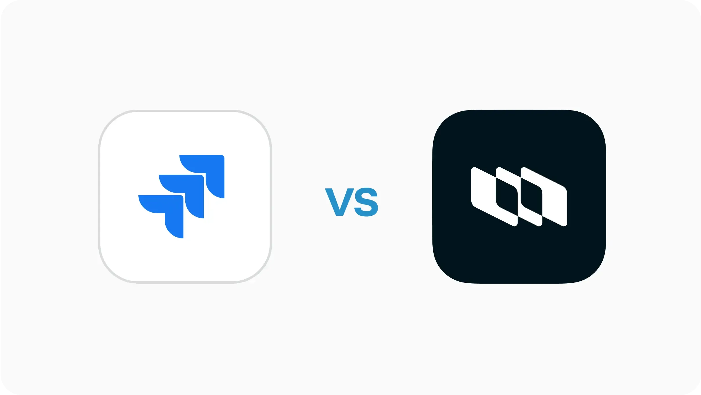 Comparison graphic showing Plane logo versus Jira logo